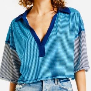 Free People’s “On a boat boxy crop top”